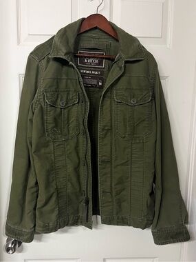 Abercrombie & Fitch Olive Green Military Field Jacket